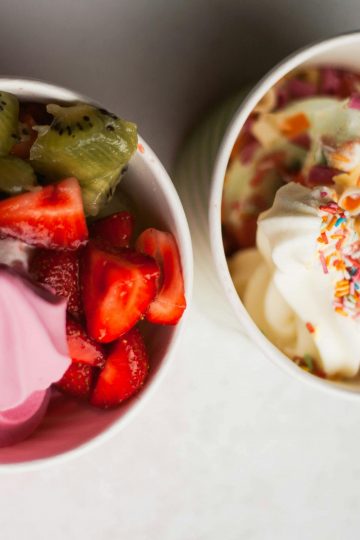 frozen yogurt vs ice cream